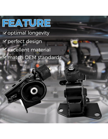 Montaje de Motor RP Poder Notable A4218 para Pontiac Vibe 2003-2008 Montaje de Motor RP Poder Notable A4218 para Pontiac Vibe 2003-2008