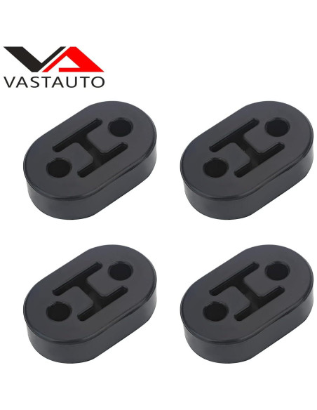 Soporte de Goma para Escape VASTAUTO 4 Pcs 12mm Alta Resistencia Soporte de Goma para Escape VASTAUTO 4 Pcs 12mm Alta Resistencia