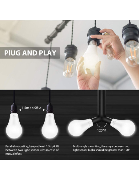 Paquete de 6 Bombillas LED Brightever A19 11W 1200LM 5000K Paquete de 6 Bombillas LED Brightever A19 11W 1200LM 5000K