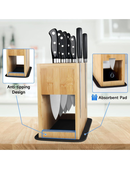 Soporte Magnético para Cuchillos Alyoen de Bambú 35.5 cm Soporte Magnético para Cuchillos Alyoen de Bambú 35.5 cm