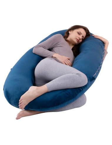 Almohada de Maternidad Bllgrass Ovalada 145x71cm Azul