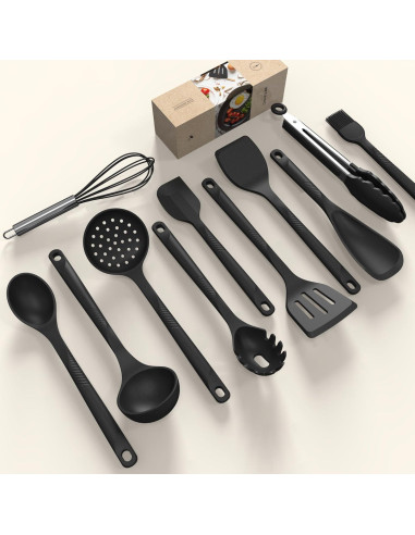 Juego de Utensilios de Cocina de Silicona USECANO - 10 Piezas