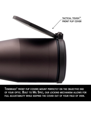 Kit de tapas abatibles Tenebraex para mira Zeiss LRP S3 6-36x56