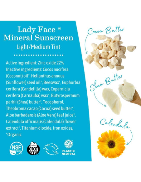 Barra Solar Mineral Tinte Claro/Medio Earth Mama SPF 40 Barra Solar Mineral Tinte Claro/Medio Earth Mama SPF 40
