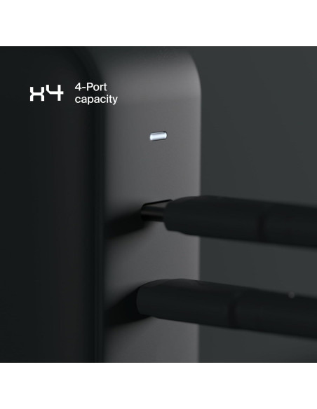 Cargador Rápido Clemm Core 100W GaN 4 Puertos USB-C y USB-A Cargador Rápido Clemm Core 100W GaN 4 Puertos USB-C y USB-A