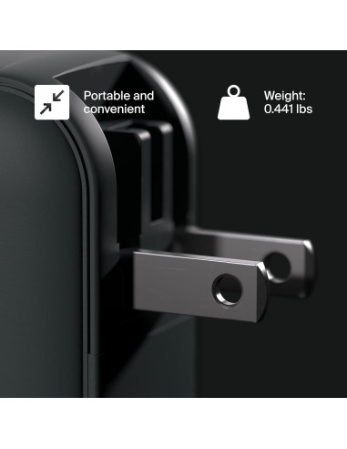 Cargador Rápido Clemm Core 100W GaN 4 Puertos USB-C y USB-A