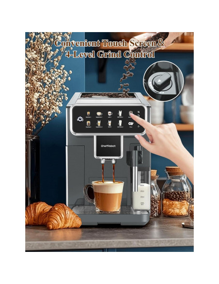 Cafetera Automática Chef Robot Espresso 12 Tazas con Molinillo Cafetera Automática Chef Robot Espresso 12 Tazas con Molinillo