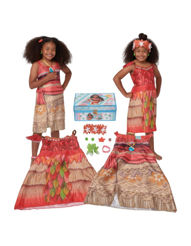 Tronco de Disfraces Moana Disney Princess 11 Piezas Niñas