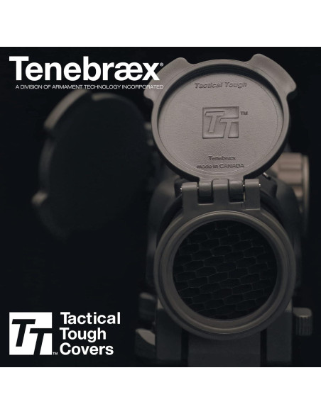 Kit de tapas abatibles Tenebraex para mira Zeiss LRP S3 6-36x56 Kit de tapas abatibles Tenebraex para mira Zeiss LRP S3 6-36x56