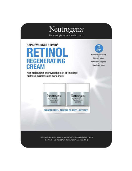 Crema Hidratante Facial Neutrogena 48.2 g con Retinol y Ácido Hialurónico Crema Hidratante Facial Neutrogena 48.2 g con Retinol y Ácido Hialurónico