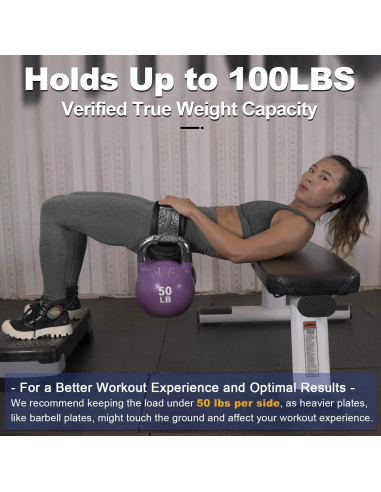 Cinturón de Hip Thrust Coniflor Ajustable 45 kg Resistencia