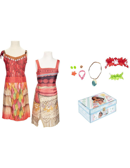 Tronco de Disfraces Moana Disney Princess 11 Piezas Niñas Tronco de Disfraces Moana Disney Princess 11 Piezas Niñas