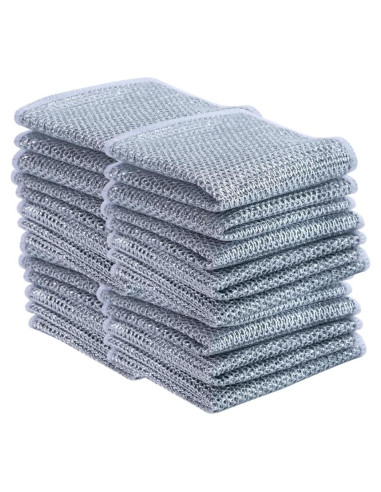 20 Trapos de Lavado de Platos de Alambre XBUYTO Reutilizables