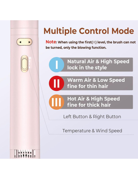 Cepillo Secador de Cabello Rotatorio 3 en 1 Trylater 0.79 kg Cepillo Secador de Cabello Rotatorio 3 en 1 Trylater 0.79 kg