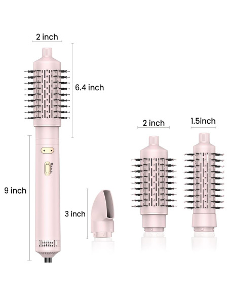 Cepillo Secador de Cabello Rotatorio 3 en 1 Trylater 0.79 kg Cepillo Secador de Cabello Rotatorio 3 en 1 Trylater 0.79 kg