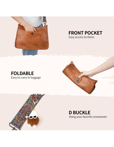 Bolso Hobo de Cuero Vegano APHISON para Mujeres 32.5x24cm