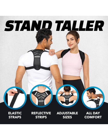 Corrector de Postura Benoo Ajustable para Hombres XL/2XL y Mujeres 2XL+ Corrector de Postura Benoo Ajustable para Hombres XL/2XL y Mujeres 2XL+