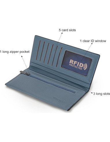 Cartera Bifold para Mujeres X Wrangler con Bloqueo RFID 19.8x9.1cm
