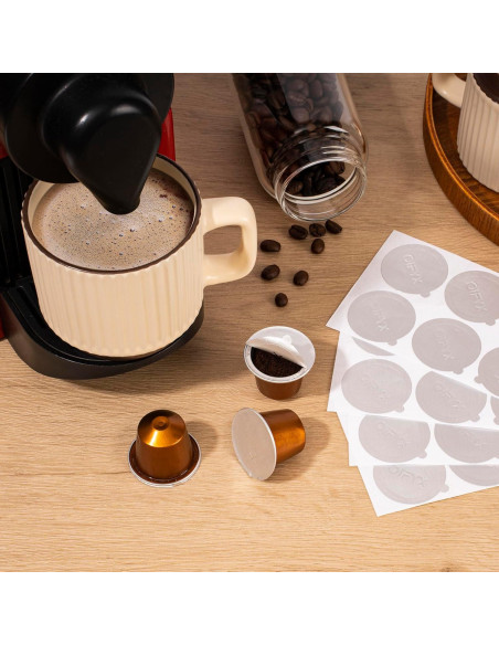 Tapas de Aluminio Reutilizables Oifyx para Nespresso 120 Unidades Tapas de Aluminio Reutilizables Oifyx para Nespresso 120 Unidades