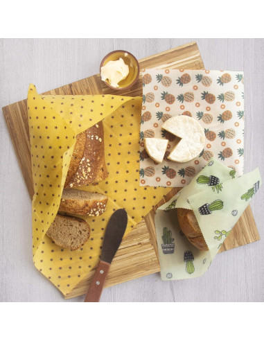 Envolturas de Cera de Abeja Trifecta Living Co. Set de 7