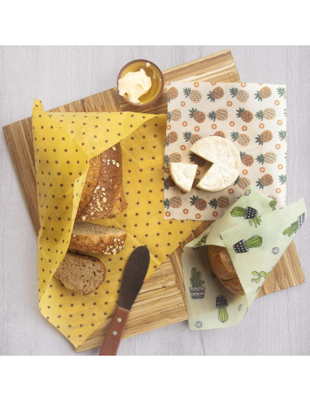 Envolturas de Cera de Abeja Trifecta Living Co. Set de 7 Envolturas de Cera de Abeja Trifecta Living Co. Set de 7