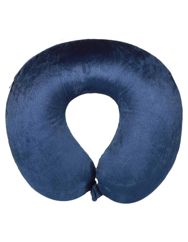 Almohada de Viaje GLOBETROTTER Espuma Viscoelástica Azul Marino