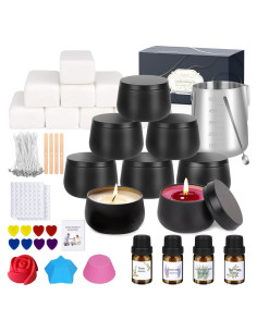 Kit de Fabricación de Velas Aottom - 8 Bloques de Cera Soja 60g