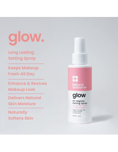 Spray Fijador de Maquillaje Glow Resultado Natural 149.7 g 2
