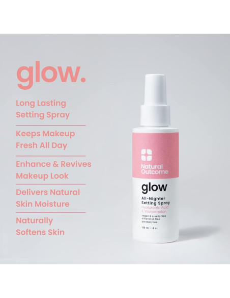 Spray Fijador de Maquillaje Glow Resultado Natural 149.7 g Spray Fijador de Maquillaje Glow Resultado Natural 149.7 g