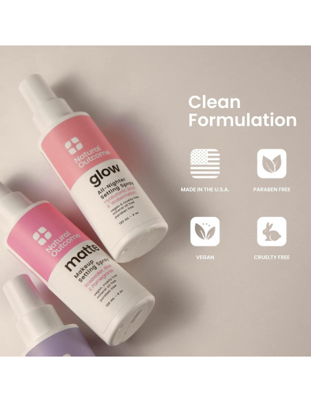 Spray Fijador de Maquillaje Glow Resultado Natural 149.7 g Spray Fijador de Maquillaje Glow Resultado Natural 149.7 g