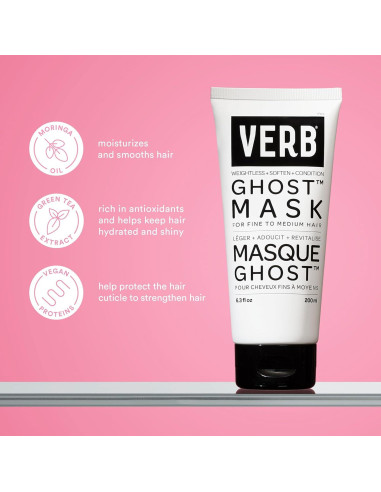 Máscara Capilar Vegana Verb Fantasma 185 ml - Hidratación Profunda