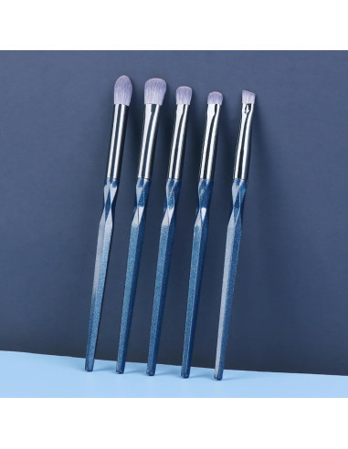 Juego de Brochas de Maquillaje para Ojos ENZO KEN Azul Diamante