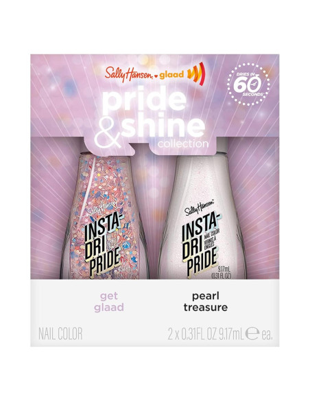 Esmalte de Uñas Sally Hansen Insta-Dri x GLAAD 4.73 ml Dúo Esmalte de Uñas Sally Hansen Insta-Dri x GLAAD 4.73 ml Dúo