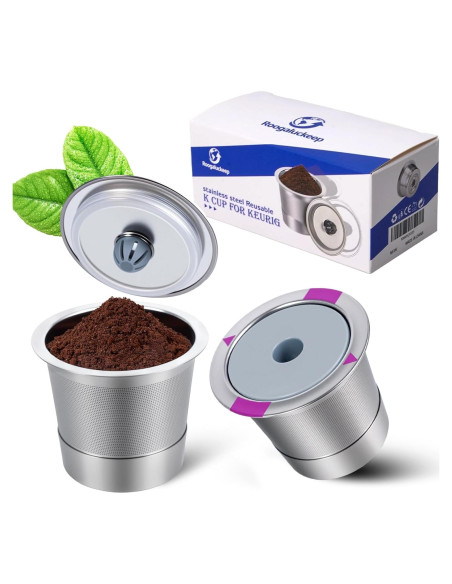 Cápsulas de Café Reutilizables Acero Inoxidable Roogaluckeep - 2 Unidades Cápsulas de Café Reutilizables Acero Inoxidable Roogaluckeep - 2 Unidades