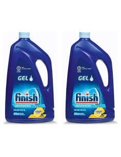 Detergente en Gel para Lavavajillas Finish, Limón, 2L (Pack 2)