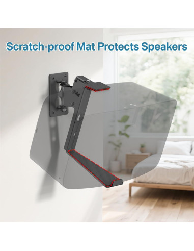 Soporte de Pared Yibracki para Sonos Play 5 y Five Negro