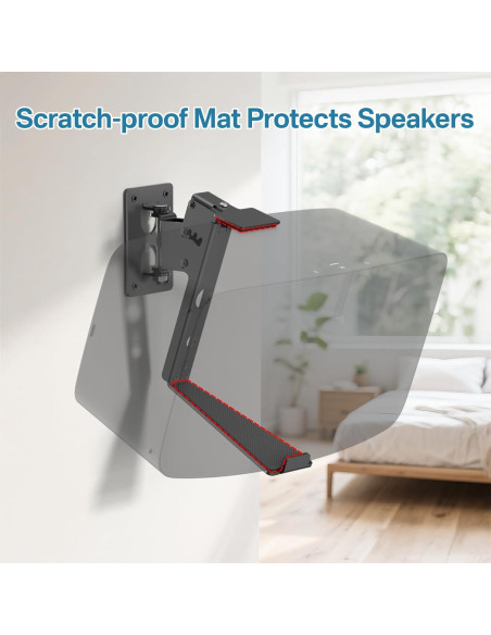 Soporte de Pared Yibracki para Sonos Play 5 y Five Negro Soporte de Pared Yibracki para Sonos Play 5 y Five Negro