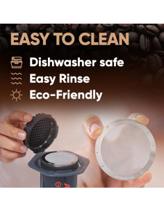 Filtro MESH de Acero Inoxidable Altura para AeroPress - Reutilizable 2