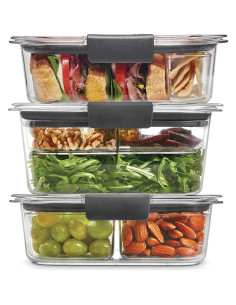 Set de 12 Contenedores de Alimentos Rubbermaid Brilliance 3.2 Tazas 2