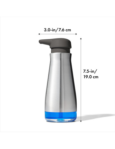 Dispensador de Jabón OXO Good Grips + Soporte de Esponja Gris
