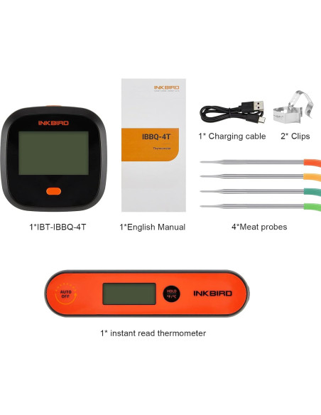 Termómetro Digital WiFi Inkbird IHT-1P para Grill y BBQ Termómetro Digital WiFi Inkbird IHT-1P para Grill y BBQ
