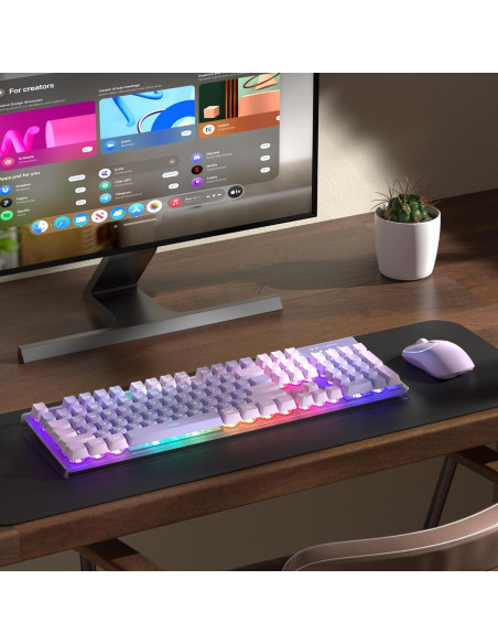 Combo Teclado y Ratón Inalámbricos MageGee V550 RGB 104 Teclas Combo Teclado y Ratón Inalámbricos MageGee V550 RGB 104 Teclas