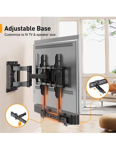 Soporte de Barra de Sonido Perlegear PGSM03B Ajustable 6.8 kg