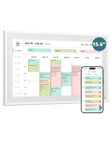 Calendario Digital 15.6" Dragon Touch TM15 Pantalla Táctil