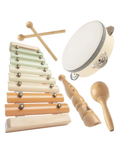Conjunto de Instrumentos Musicales Comfy Cubs - 4 Piezas para Niños