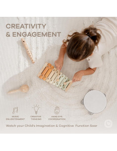 Conjunto de Instrumentos Musicales Comfy Cubs - 4 Piezas para Niños 2