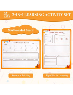 Juego de Construcción de Oraciones GiftAmaz 145 Piezas para Niños 2