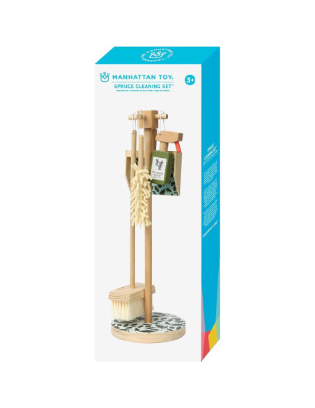 Juego de limpieza de madera Manhattan Toy 5 piezas para niños 3+ Juego de limpieza de madera Manhattan Toy 5 piezas para niños 3+