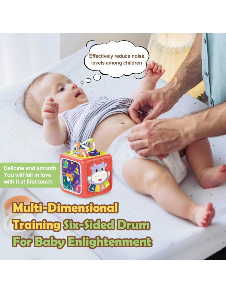 Cubo de Actividad Montessori HatchHaven 6 en 1 para 18m+ Cubo de Actividad Montessori HatchHaven 6 en 1 para 18m+