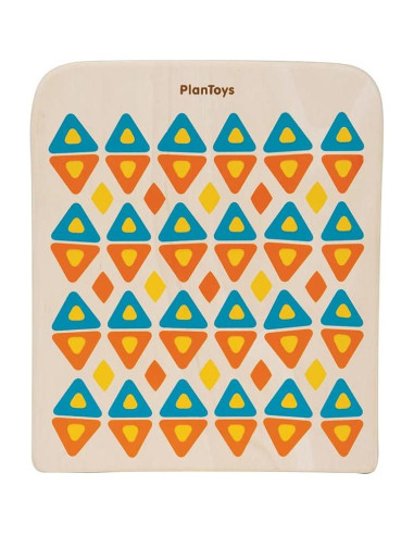 PlanToys Caja de Ritmo II - Tambor de Mano de Madera 1.59 kg